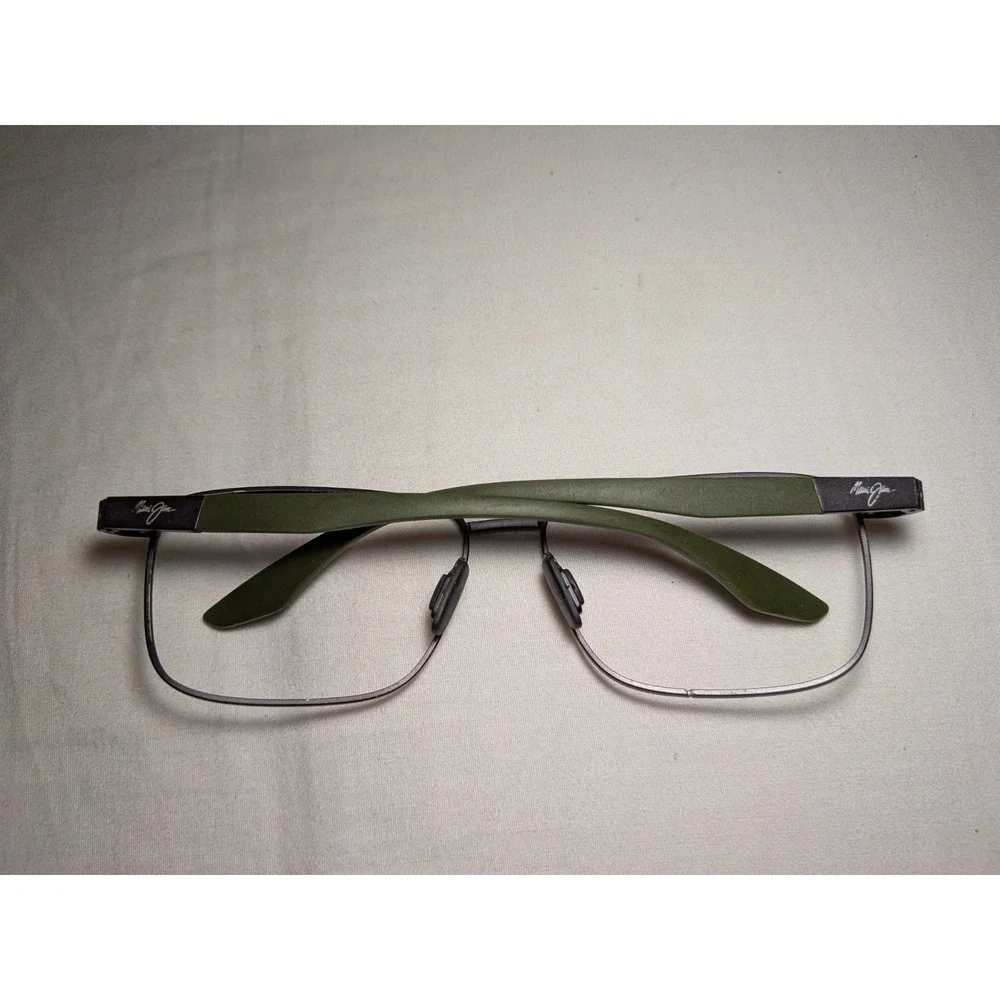 New MAUI JIM Kaala MJ856-02 58mm Matte Gray Green Eyeglasses Frames Only Japan